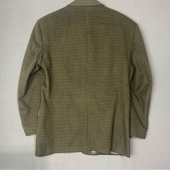 Gianfranco Ruffini Sports Jacket Blazer Mens 41 R Black Green Cashmere Blend - Picture 3 of 10